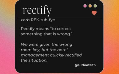 rectify meaning